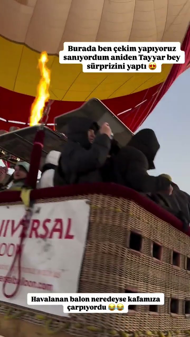 Havalanan balon neredeyse kafamıza çarpıyordu ?