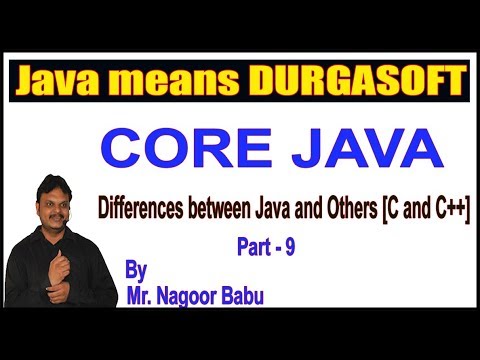 Java Tutorials || Differences between Java and Others (C and C++ ...