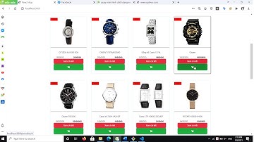 Video demo sản phẩm project 1 web bán đồng hồ (frontend)