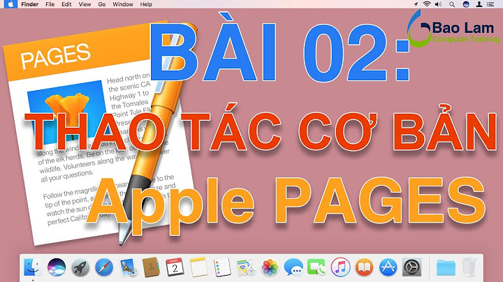 Hướng dẫn cách dùng pages trên macbook