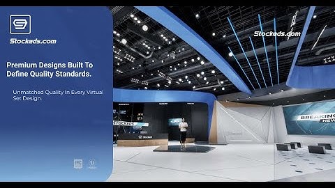 Talkshow Y9RFX | Unreal Engine Corporate Virtual Set | Integrated With Aximmetry