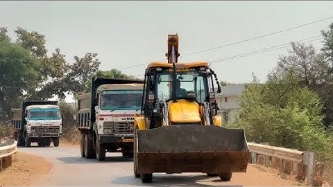 JCB 3DX Jcb eco Backhoe Loading Mud In tractor for Mitti Mud in House Foundation