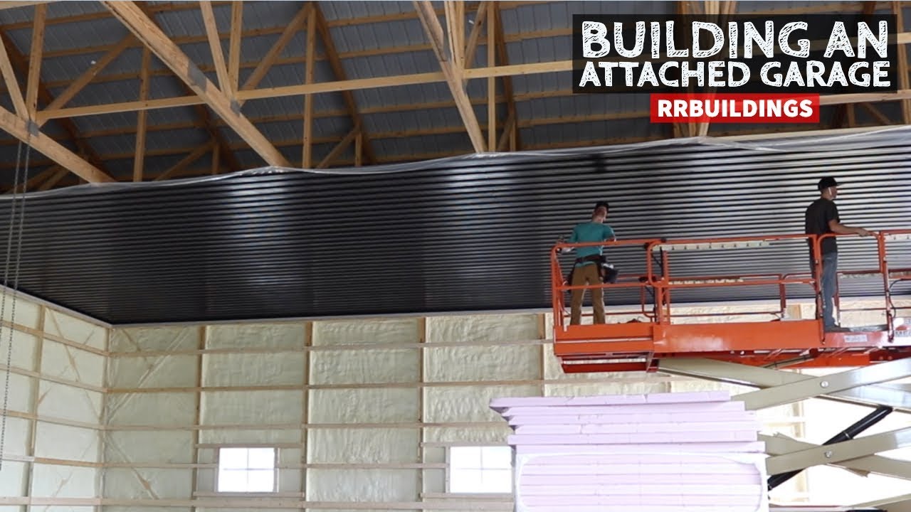 How To Build A Garage Addition 26 Black Ceiling Steel