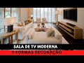 9 FORMAS de Ter uma SALA de TV Decorada Moderna| Dicas e Modelos