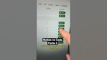 Notion vs Coda - parte 3. Tabelas