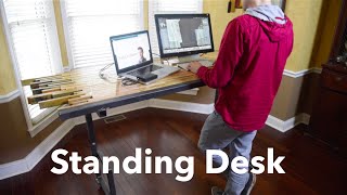 STANDING PALLET DESK - Epoxy Finished