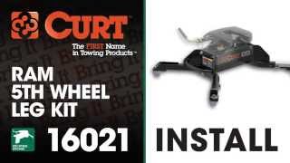 5th Wheel Hitch Install: CURT 16021 Ram OEM Compatible 5th Wheel Legs