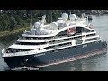 LE DUMONT D&#39;URVILLE | spectacular amazing beautiful aerial views at Kiel Canal | 4K-Quality-Video