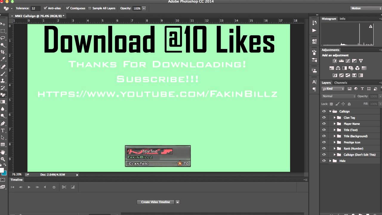 MW2 Callsign PSD Free Download [DESC]