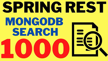 1000+ HOW TO SEARCH A DOCUMENT FROM A MONGODB COLLECTION | SPRING REST APPLICATION CODE|InterviewDOT