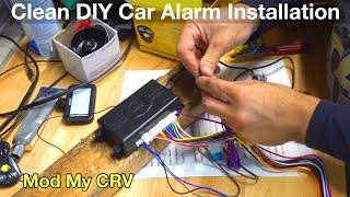 How to install a Security Car Alarm Clean / RD1 Mod My Crv