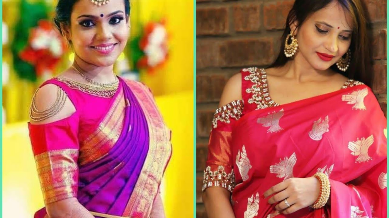 Stylish cold shoulder blouse designs YouTube