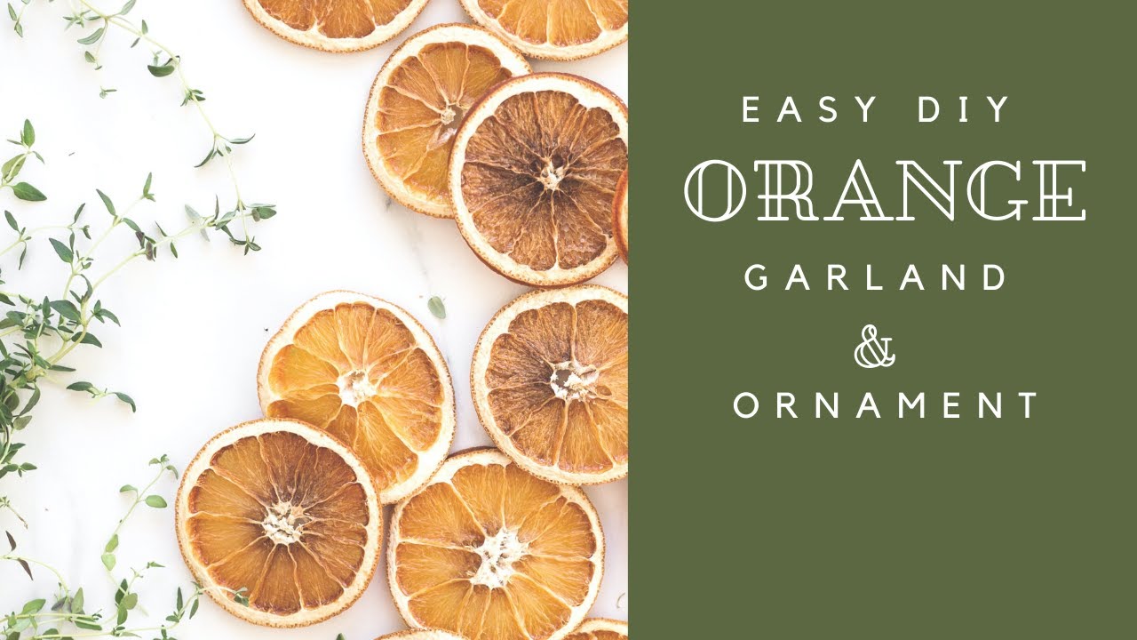 How to Make a Cranberry Orange Garland - DIY 