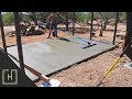 DIY Concrete Deck with Steel Pergola - Pouring The Slab (part 3)