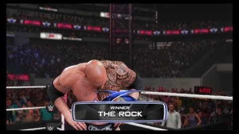 Wrestlemania 32 The Rock vs Erick Rowan