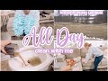 ALL DAY CLEAN WITH ME // CLEANING MOTIVATION // HOMEMAKING // SUNDAY RESET // HOUSE HUNTING UPDATE!