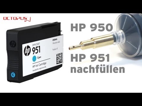  New HP 950, HP 951 Tintenpatrone nachfüllen mit Refill Tool