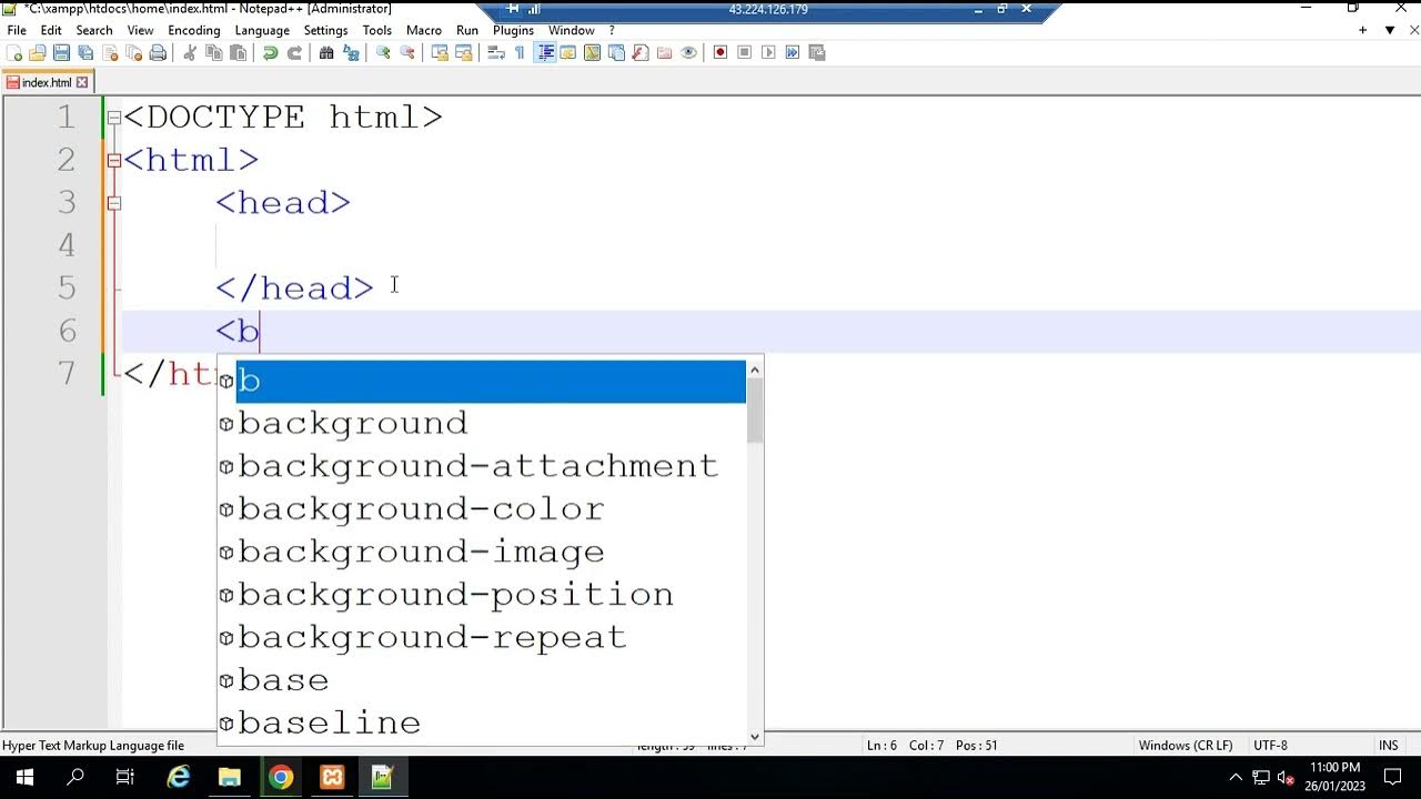 How to install notepad++ and create first page - YouTube