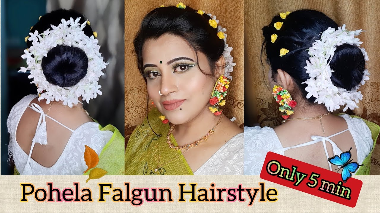 Artificial Flower Designer Hair Khopa for girl and women - Yellow