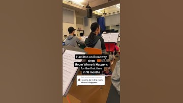 Thumbnail of Hamilton on Broadway - The Room Where It Happens rehearsal