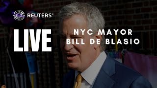 LIVE: NYC Mayor Bill de Blasio speaks after report he misused his security detail