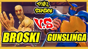 SFV CE 🔥 Broski (Oro) vs GunSlinga (Zeku) 🔥 Ranked Set 🔥 Street Fighter 5