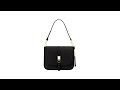 TUSCANY LEATHER NAUSICA LEATHER SHOULDER BAG BLACK - TL141598