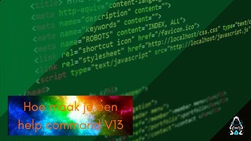 Hoe maak je een help commando met categoryen in V13 (Discord Bot V13) #4