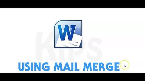 Class 6 Ch 4 Using Mail Merge Part 1