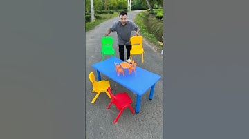Ya dekho 4 Chair and 1 Table | Playgro Rectangle Table😱
