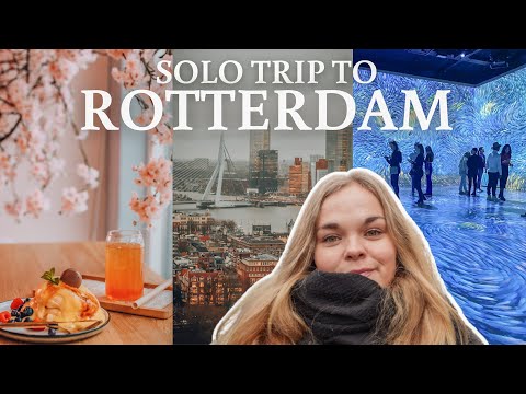 Solo overnight trip to Rotterdam 🏙 Netherlands travel vlog