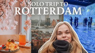 Solo overnight trip to Rotterdam 🏙 Netherlands travel vlog