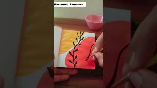 Minimal Leaf Art 🎨 | Aesthetic Mini Painting | Ravishing Requisite