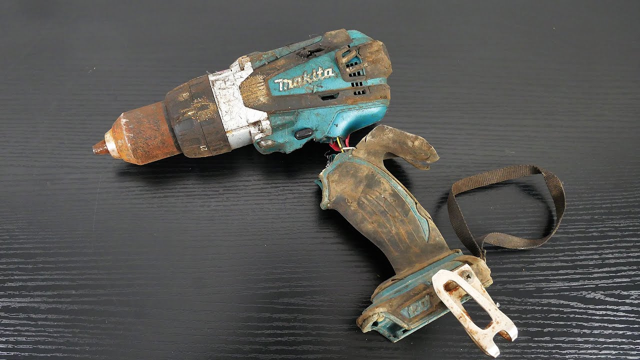 Restoration of Cordless Drill  makita DF458D