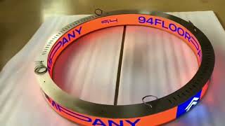 Double sided Round led display with soft P2.5 led module screen screenshot 2