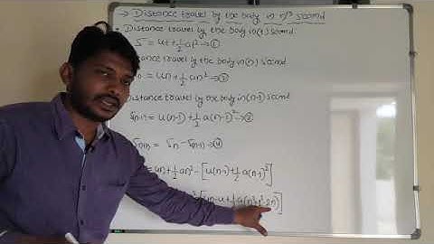 L# 10 Distance travelled by the body in nth second|Bridge course|