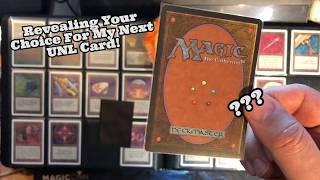 MTG | Which card has my community chosen for my Unlimited set?