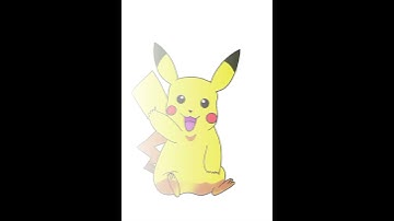 Pokemon Pikachu - Digital Painting (#shorts)