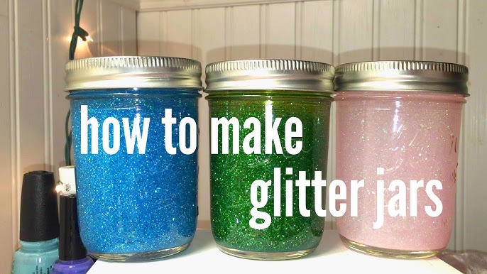 DIY – Glitter Mason Jar Centerpieces