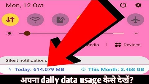 Data usage setting in samsung || How to check daily data usage || Techy Shruti