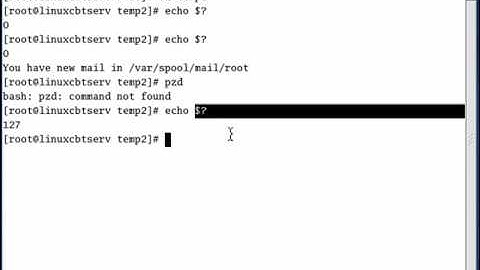 Linux Bash course 8/51 Exit Status