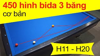 450 Hình bida 3 băng THÔNG DỤNG Xem Là Biết Đánh | H11 - H20 | Mười Cò screenshot 5