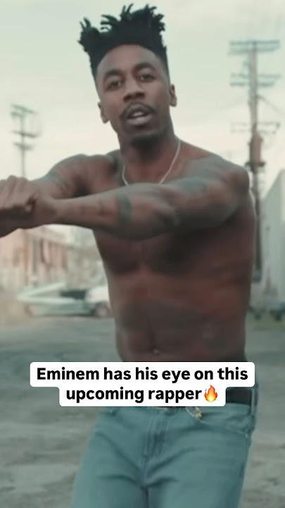 Eminem has his eye on this upcoming rapper🔥 #eminem #slimshady #rap