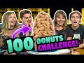 100 DONUTS CHALLENGE! (ft. FBE React Cast)