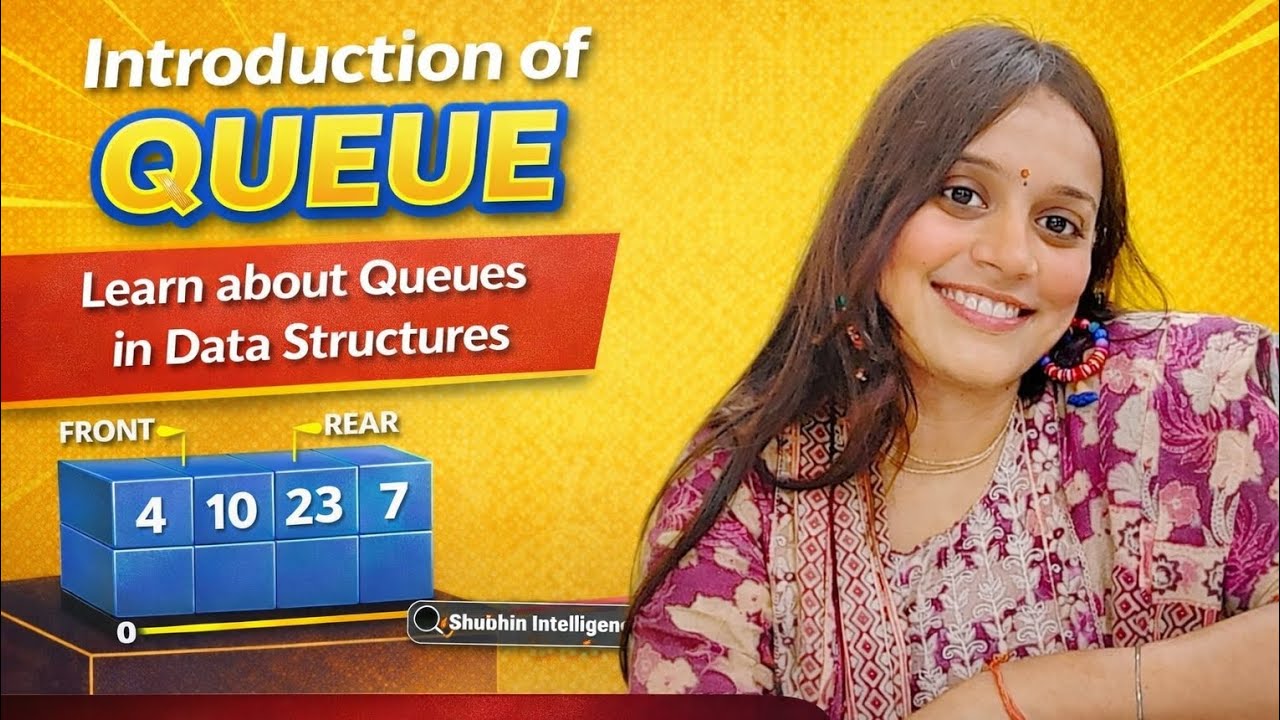 Introduction to Queue in Data Structures 🔥 by Shubhangi Ma'am - YouTube