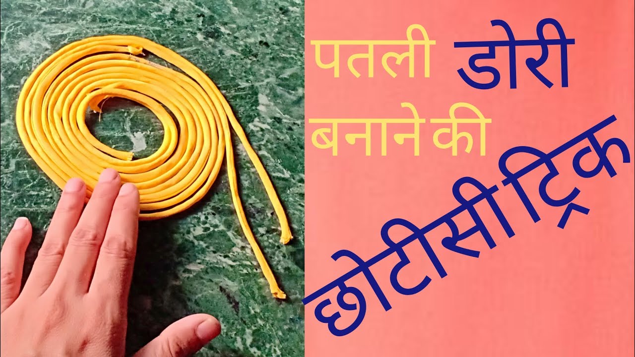 Perfect way to make thin dori.