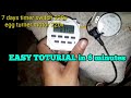 WIRING TIMER SWITCH AND EGG MOTOR|EASY TOTURIAL-vlog#46