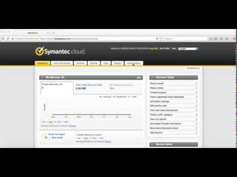 Symantec Cloud - Create Dedicated Sync Account