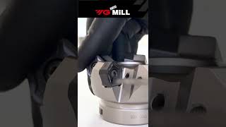 Smooth facing with YG FM10 MILL PNMU face milling inserts. #yg1cuttingtools