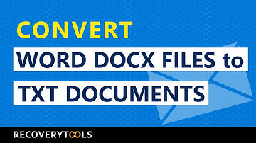 How to Convert DOCX to TXT with Word to Text Converter ?